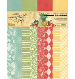 GRAPHIC 45 GRAPHIC 45 SLICE OF LIFE PATTERNS & SOLIDS 8.5x11 COLLECTION PACK