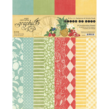 GRAPHIC 45 GRAPHIC 45 SLICE OF LIFE PATTERNS & SOLIDS 8.5x11 COLLECTION PACK