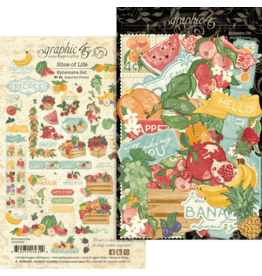 GRAPHIC 45 GRAPHIC 45 SLICE OF LIFE EPHEMERA SET