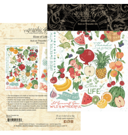 GRAPHIC 45 GRAPHIC 45 SLICE OF LIFE RUB-ON TRANSFER SET