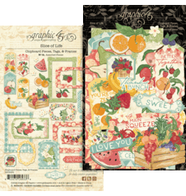 GRAPHIC 45 GRAPHIC 45 SLICE OF LIFE CHIPBOARD TAGS & FRAMES