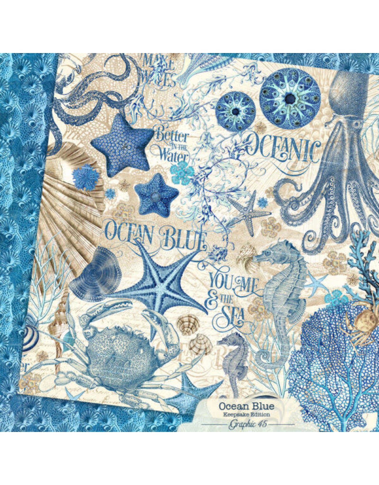 GRAPHIC 45 GRAPHIC 45 OCEAN BLUE KEEPSAKE EDITION PACK