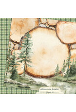 GRAPHIC 45 GRAPHIC 45 ADVENTURE AWAITS WOODLAND LAYOUT 12x12 CARDSTOCK
