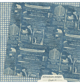 GRAPHIC 45 GRAPHIC 45 ADVENTURE AWAITS OUTDOOR CATALOGUE 12x12 CARDSTOCK