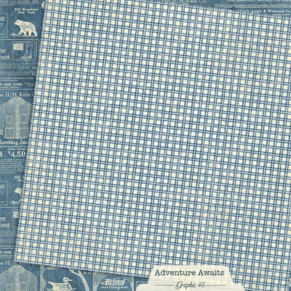 GRAPHIC 45 GRAPHIC 45 ADVENTURE AWAITS OUTDOOR CATALOGUE 12x12 CARDSTOCK