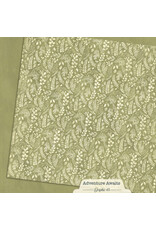 GRAPHIC 45 GRAPHIC 45 ADVENTURE AWAITS FERN GREEN PATTERN & SOLID SHEET 12x12 CARDSTOCK