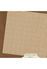 GRAPHIC 45 GRAPHIC 45 ADVENTURE AWAITS WOODLAND BROWN PATTERN & SOLID SHEET 12x12 CARDSTOCK
