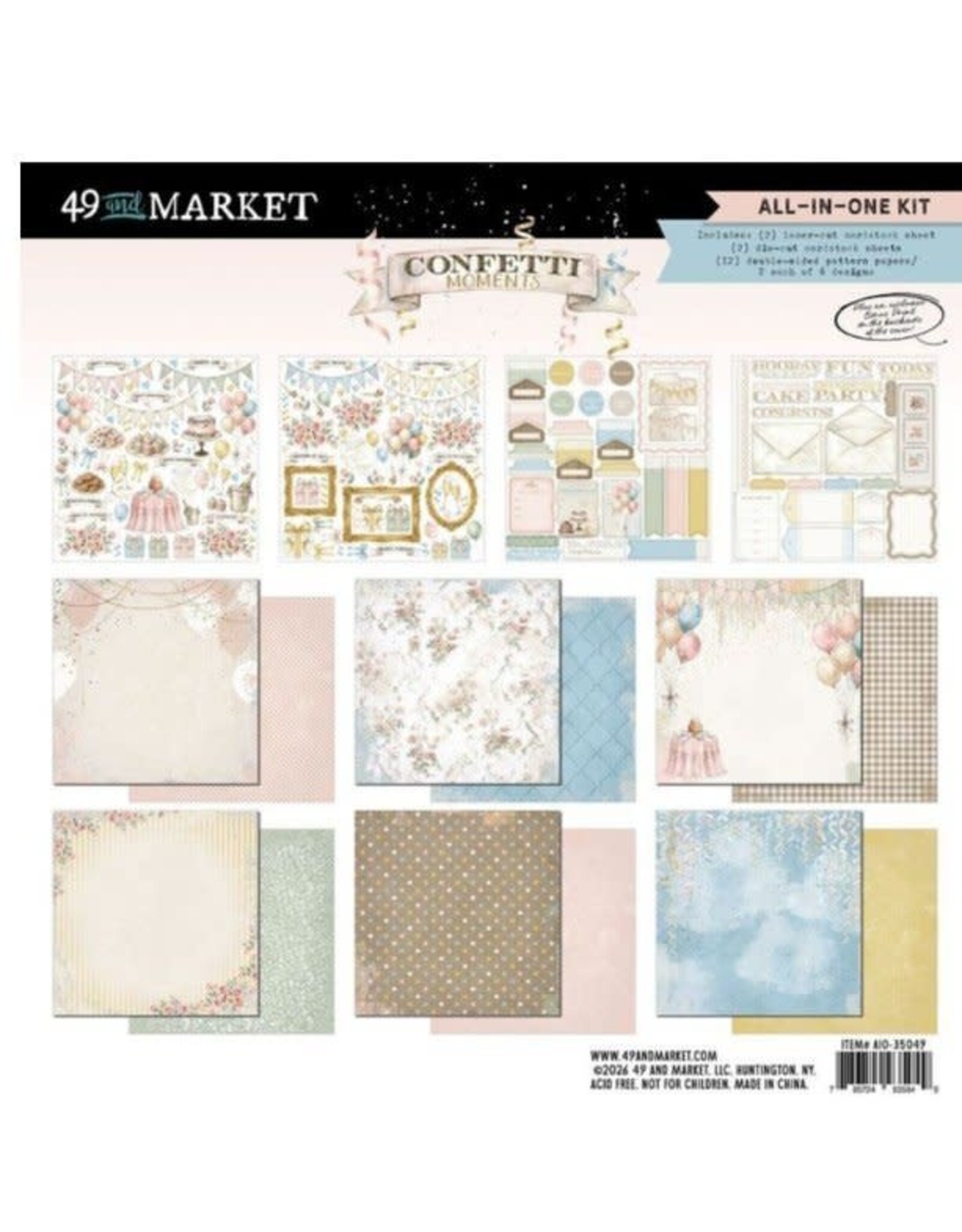 49 AND MARKET 49 AND MARKET CONFETTI MOMENTS ALL-IN-ONE KIT