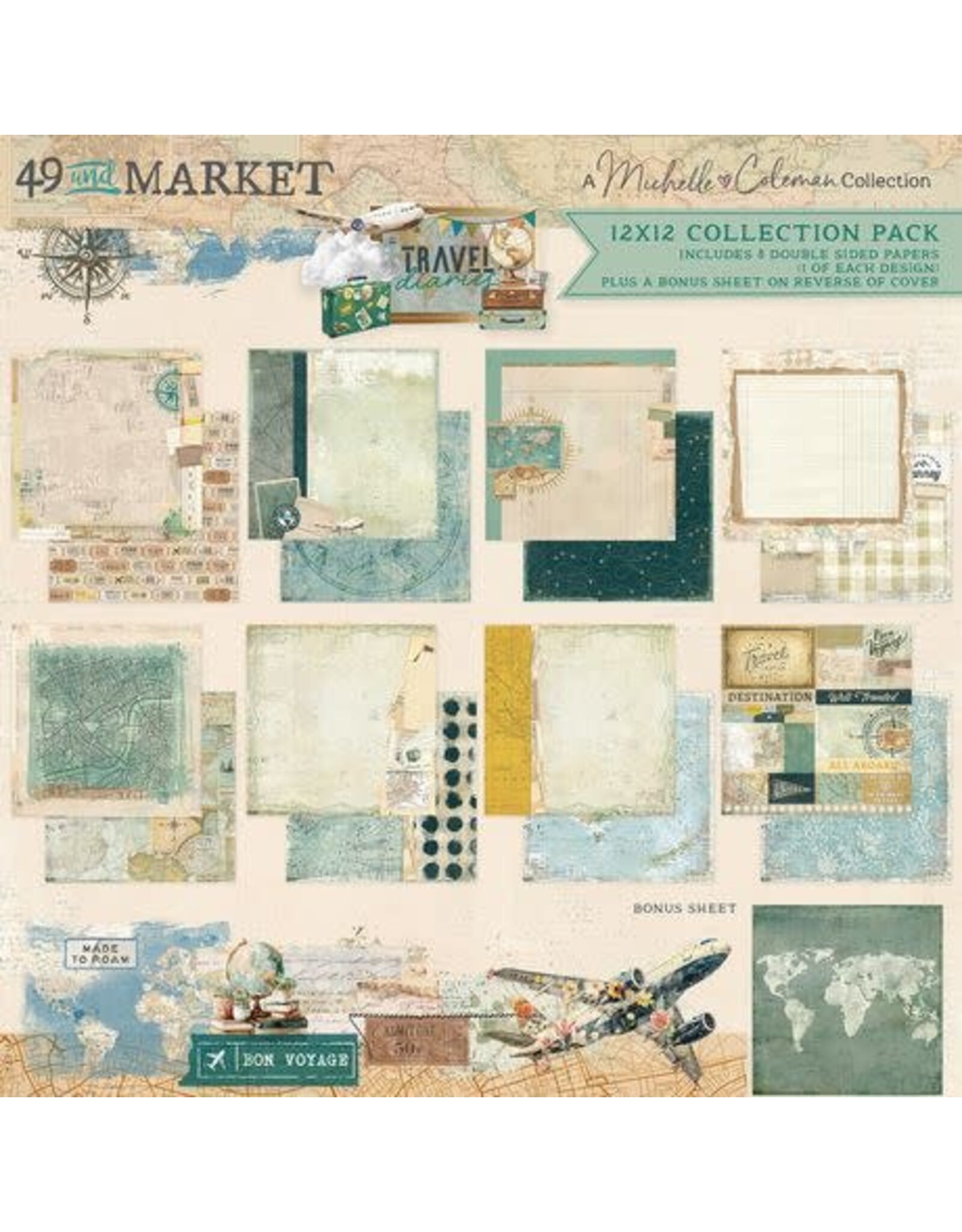 49 AND MARKET 49 AND MARKET TRAVEL DIARIES 12x12 COLLECTION PACK