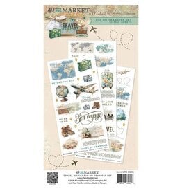 49 AND MARKET 49 AND MARKET TRAVEL DIARIES 6x12 RUB-ON TRANSFER SET 3/PK