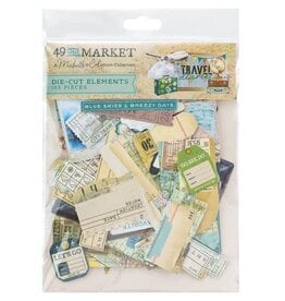 49 AND MARKET 49 AND MARKET TRAVEL DIARIES ELEMENTS DIE-CUTS 105/PK