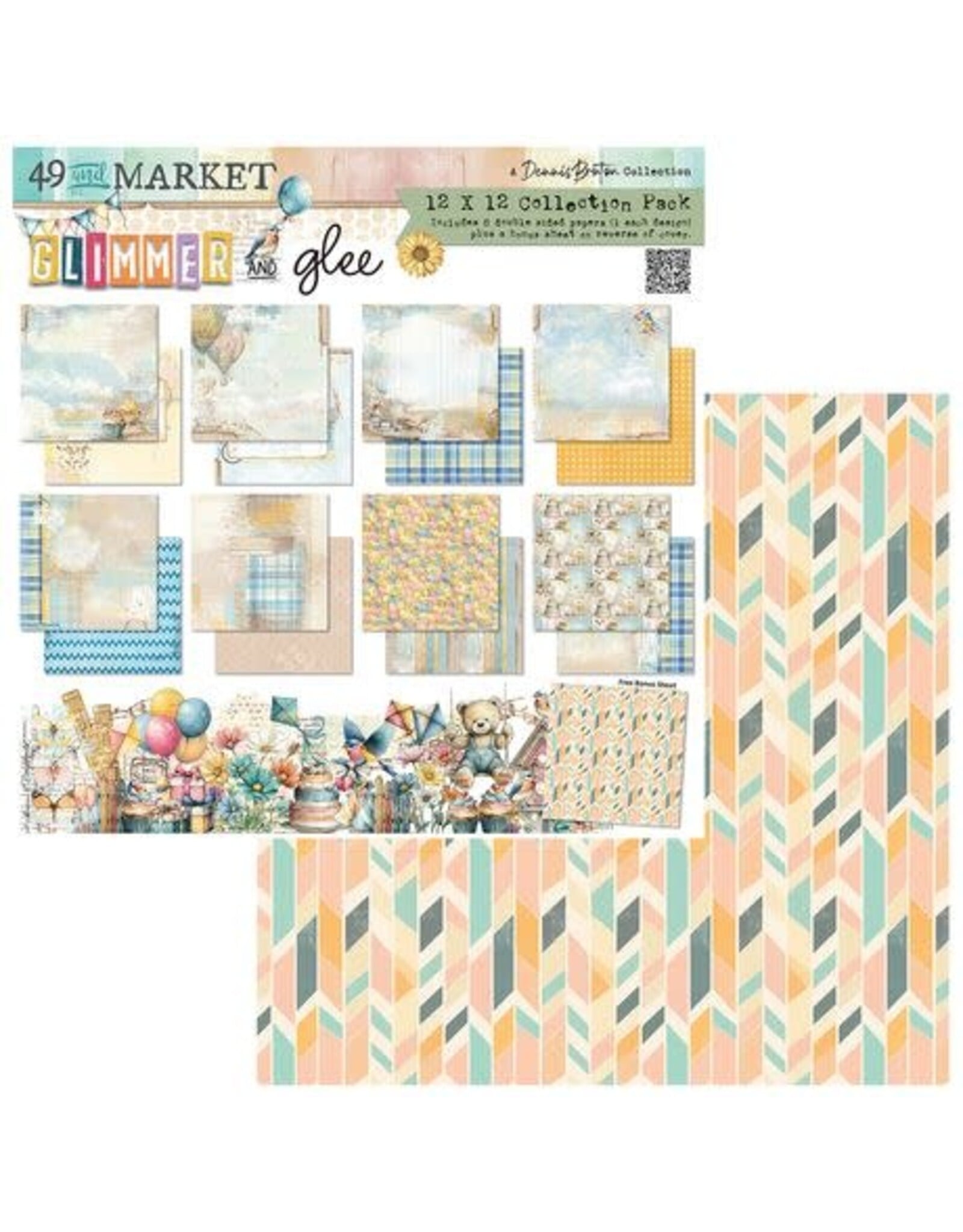 49 AND MARKET 49 AND MARKET GLIMMER AND GLEE 12x12 COLLECTION PACK