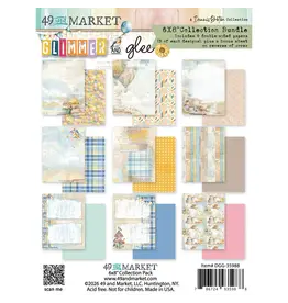 49 AND MARKET 49 AND MARKET GLIMMER AND GLEE 6x8 COLLECTION PACK 24 SHEETS