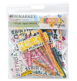 49 AND MARKET 49 AND MARKET GLIMMER AND GLEE CHIPBOARD SET 49 PIECES