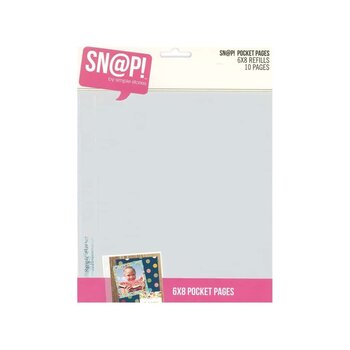 SIMPLE STORIES SIMPLE STORIES SN@P! 6X8 POCKET PAGE REFILLS 10PK