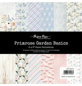 PAPER ROSE PAPER ROSE PRIMROSE GARDEN BASICS 6x6 PAPER COLLECTION