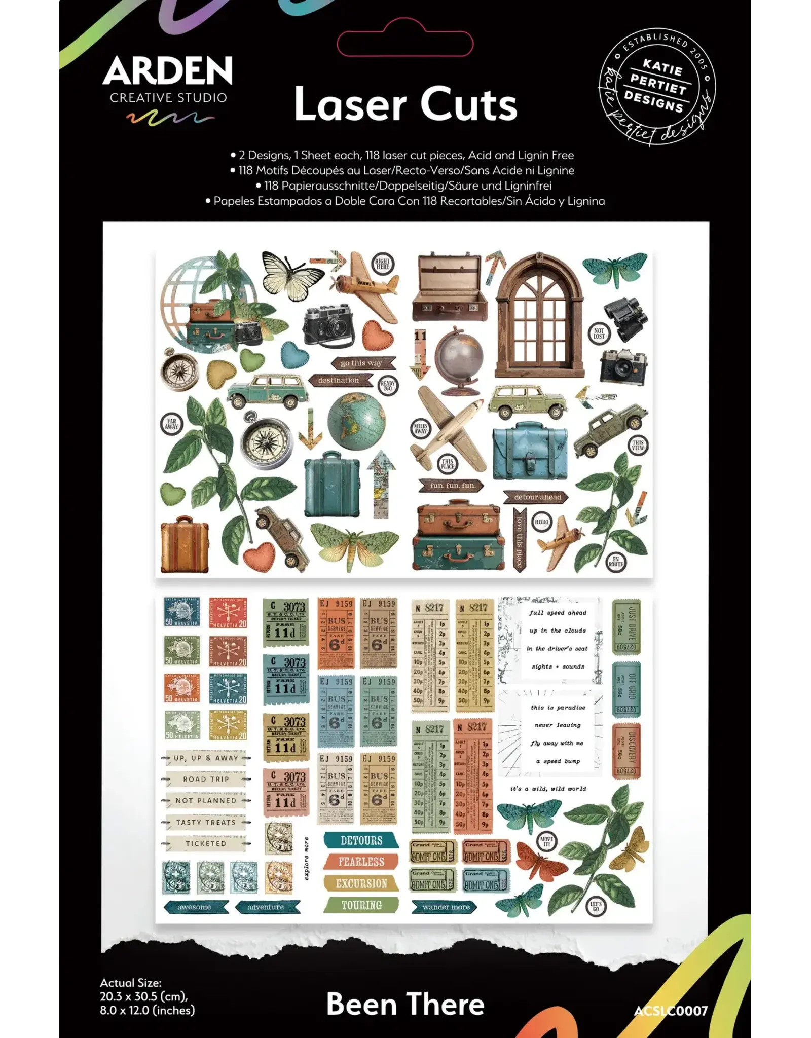 ARDEN CREATIVE STUDIO ARDEN CREATIVE STUDIO BEEN THERE 8x12 LASER CUTS