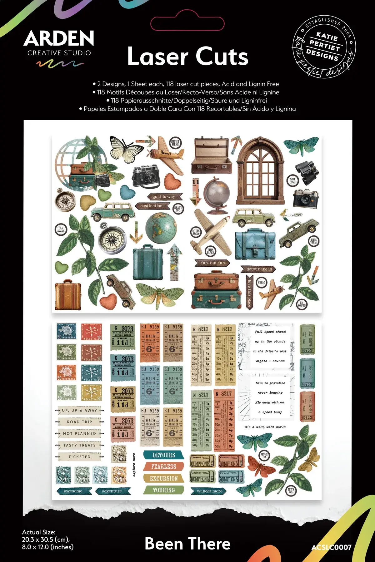 ARDEN CREATIVE STUDIO ARDEN CREATIVE STUDIO BEEN THERE 8x12 LASER CUTS