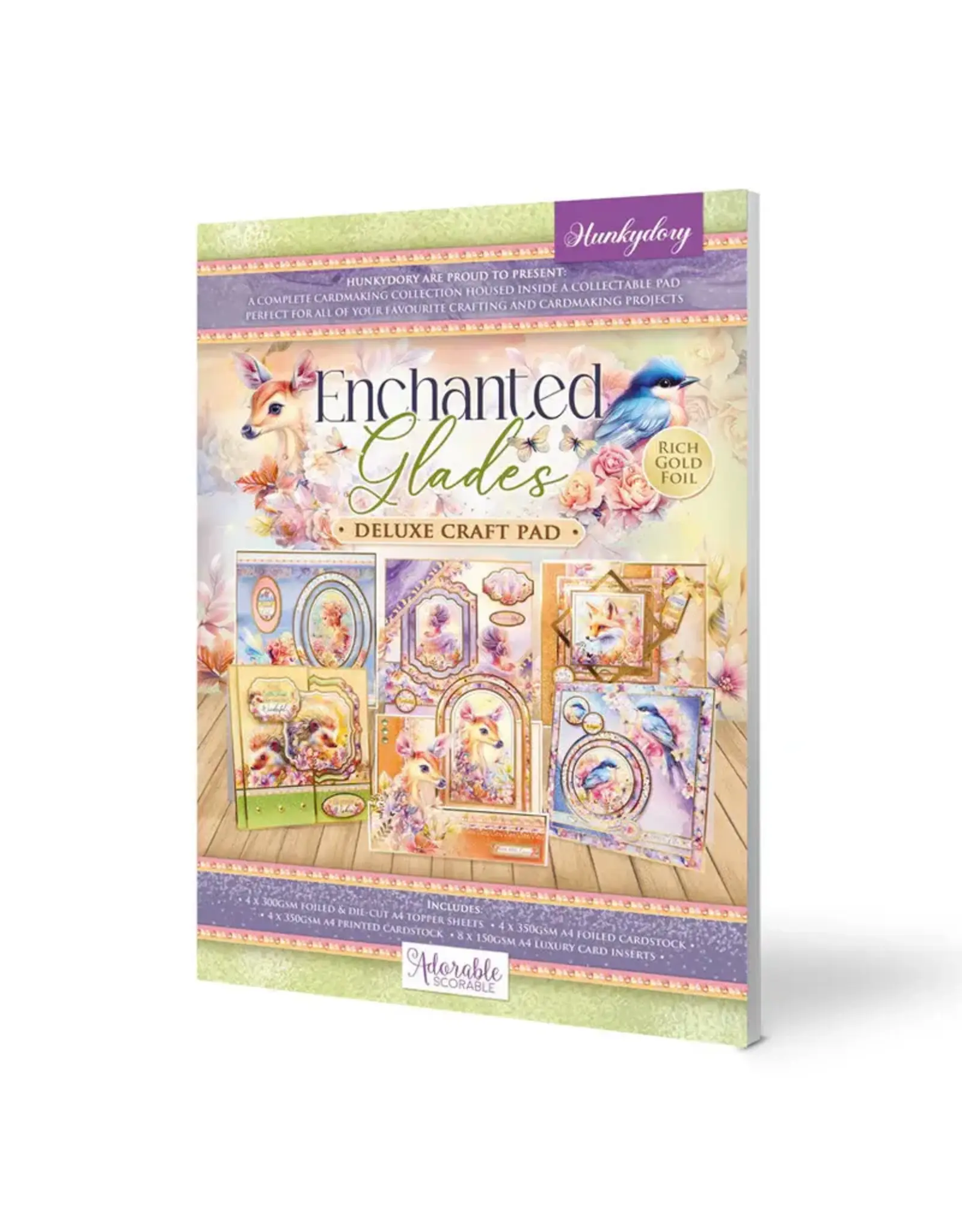 HUNKYDORY CRAFTS LTD. HUNKYDORY ENCHANTED GLADES DELUXE CRAFT PAD