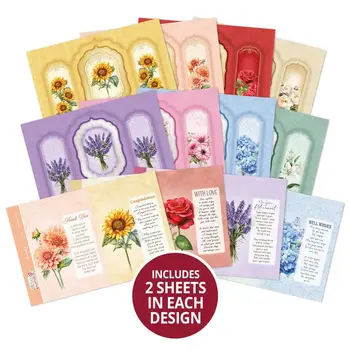 HUNKYDORY CRAFTS LTD. HUNKYDORY FLORAL WISHES CONCEPT CARD KIT