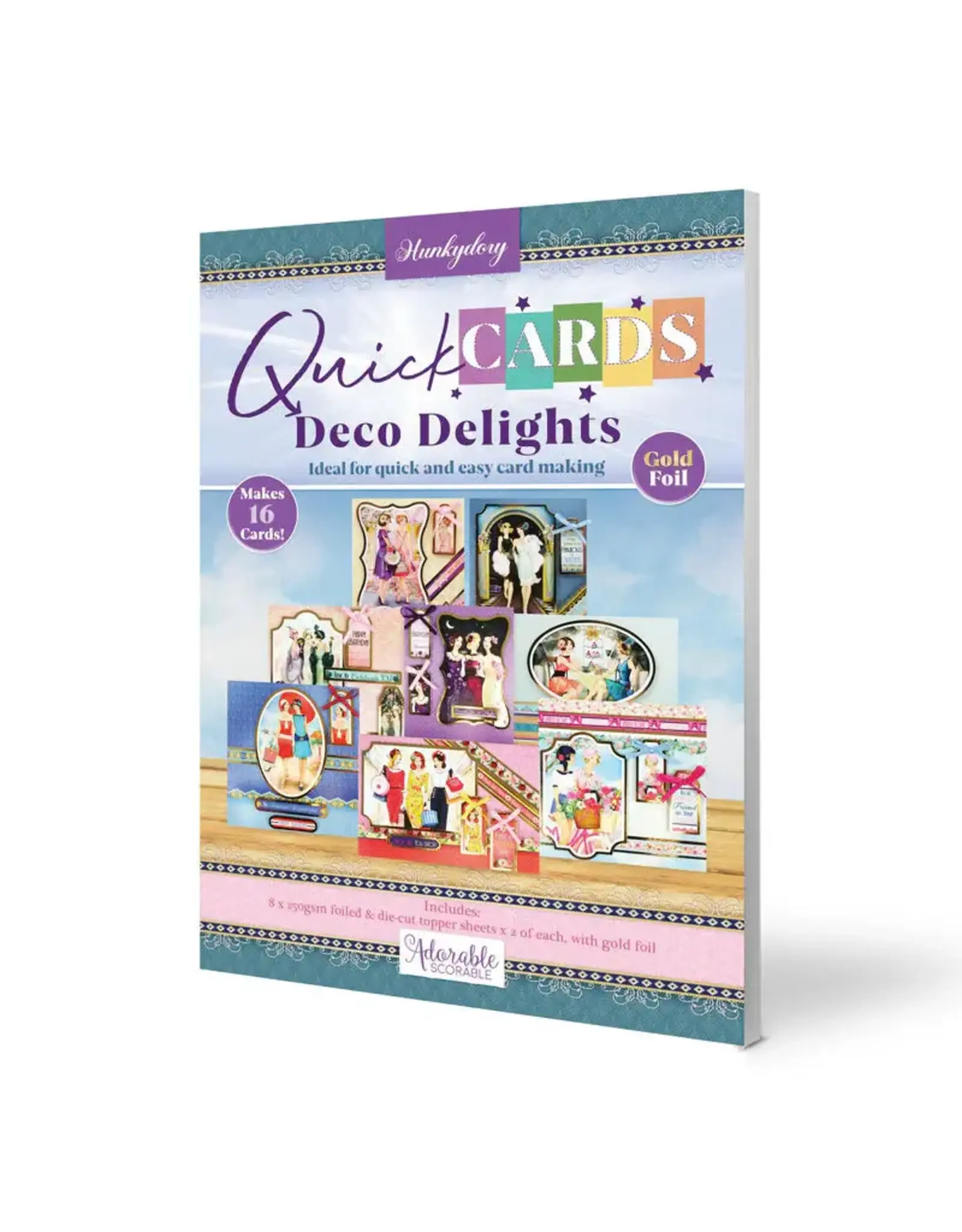 HUNKYDORY CRAFTS LTD. HUNKYDORY DECO DELIGHTS QUICK CARDS
