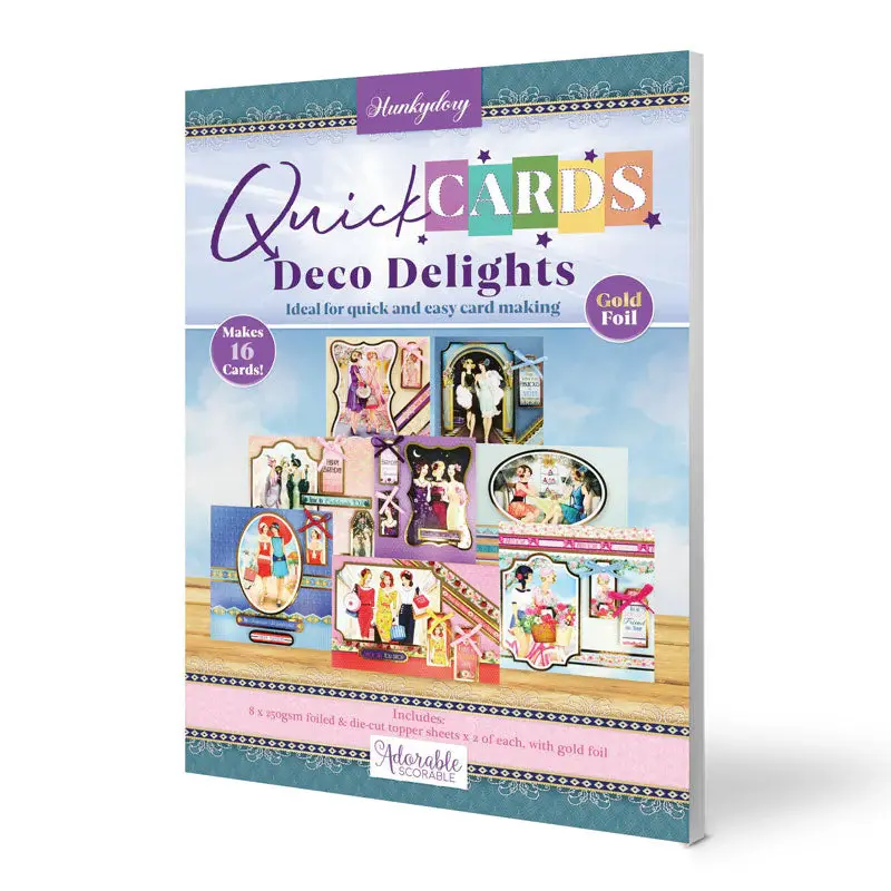 HUNKYDORY CRAFTS LTD. HUNKYDORY DECO DELIGHTS QUICK CARDS