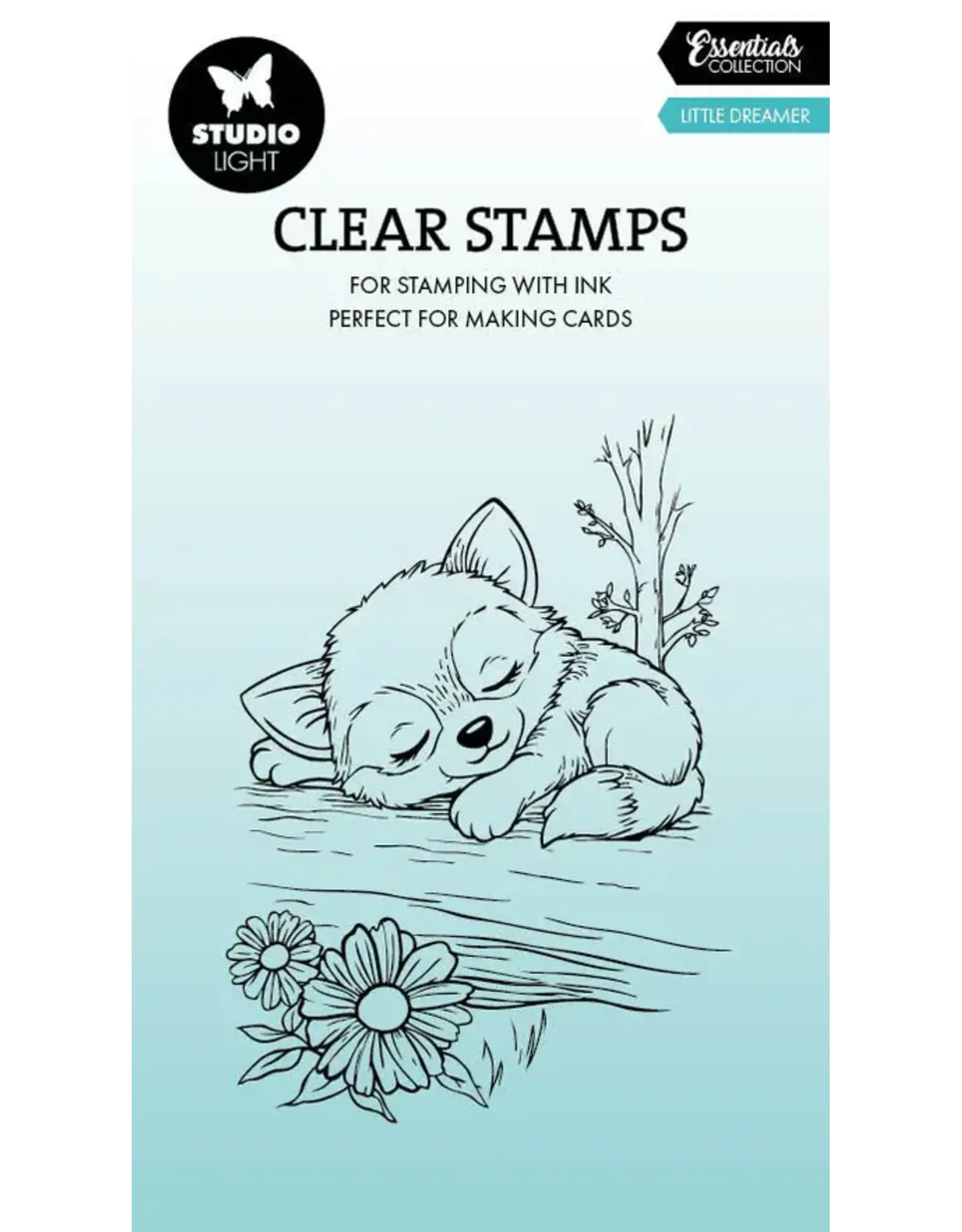 STUDIOLIGHT STUDIOLIGHT ESSENTIALS LITTLE DREAMER - FOX CLEAR STAMP