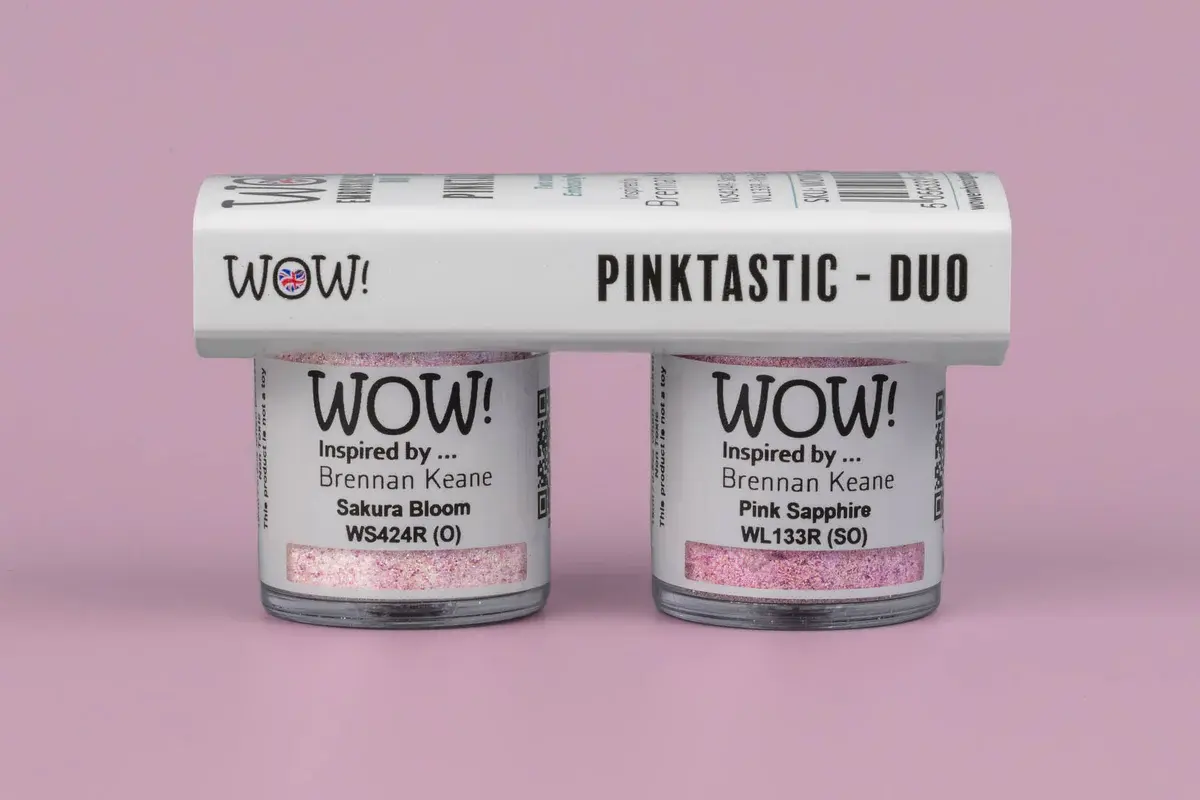 WOW! WOW! DUO BRENNAN KEANE PINKTASTIC EMBOSSING POWDER COLLECTION