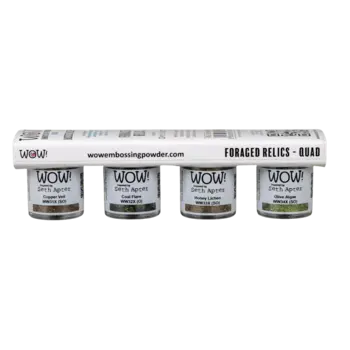 WOW! WOW! QUAD SETH APTER FORAGED RELICS EMBOSSING POWDER COLLECTION
