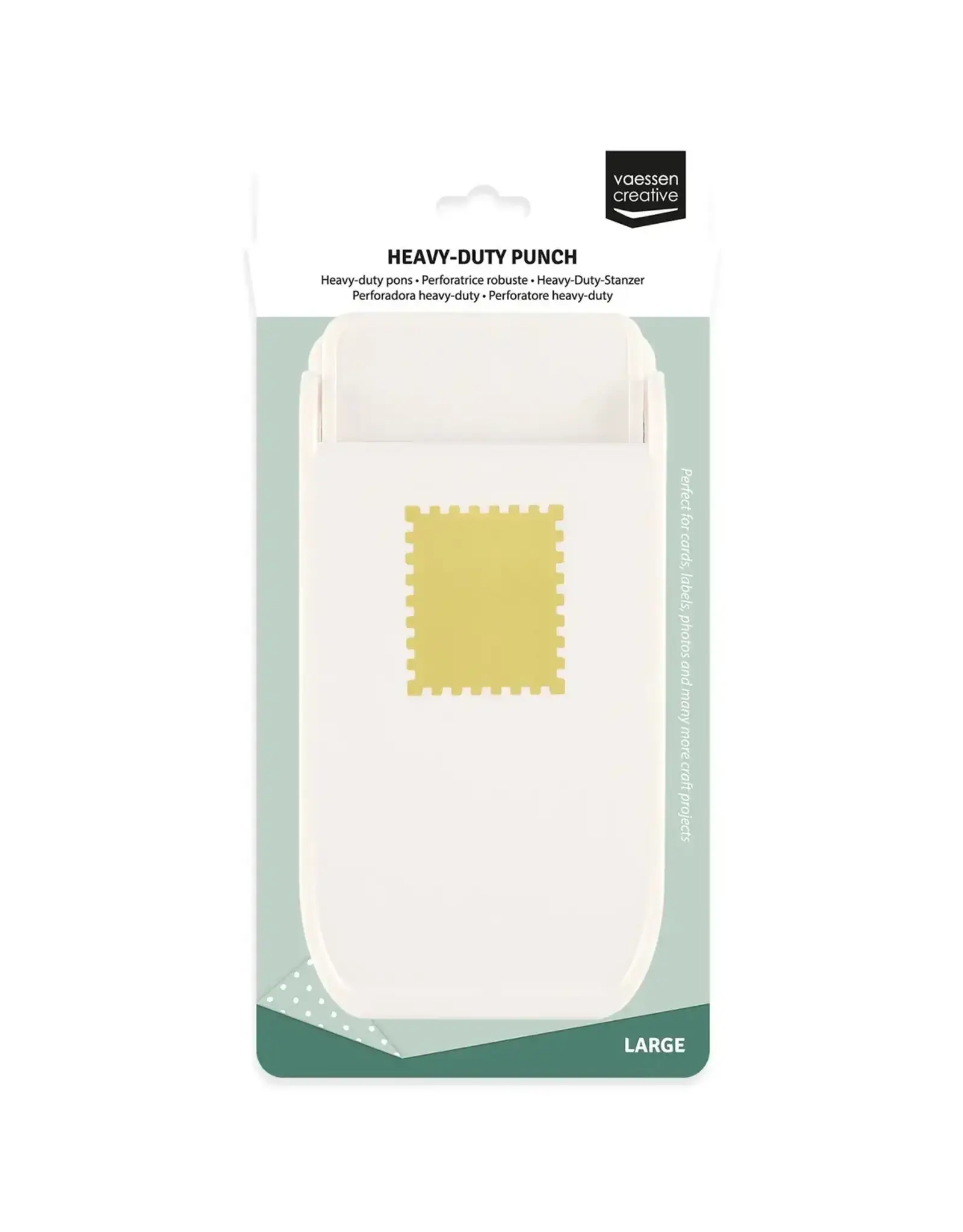 EK SUCCESS VAESSEN CREATIVE POSTAGE STAMP LARGE HEAVY-DUTY PUNCH