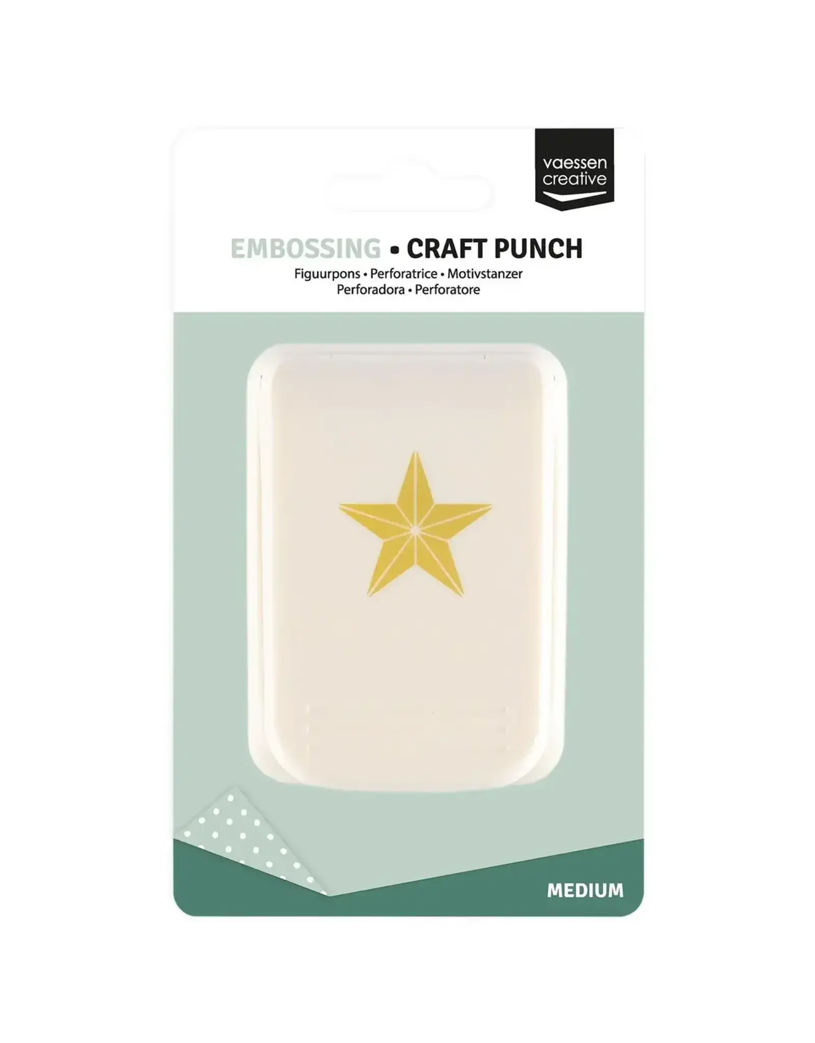 EK SUCCESS VAESSEN CREATIVE MEDIUM STAR HEAVY-DUTY PUNCH