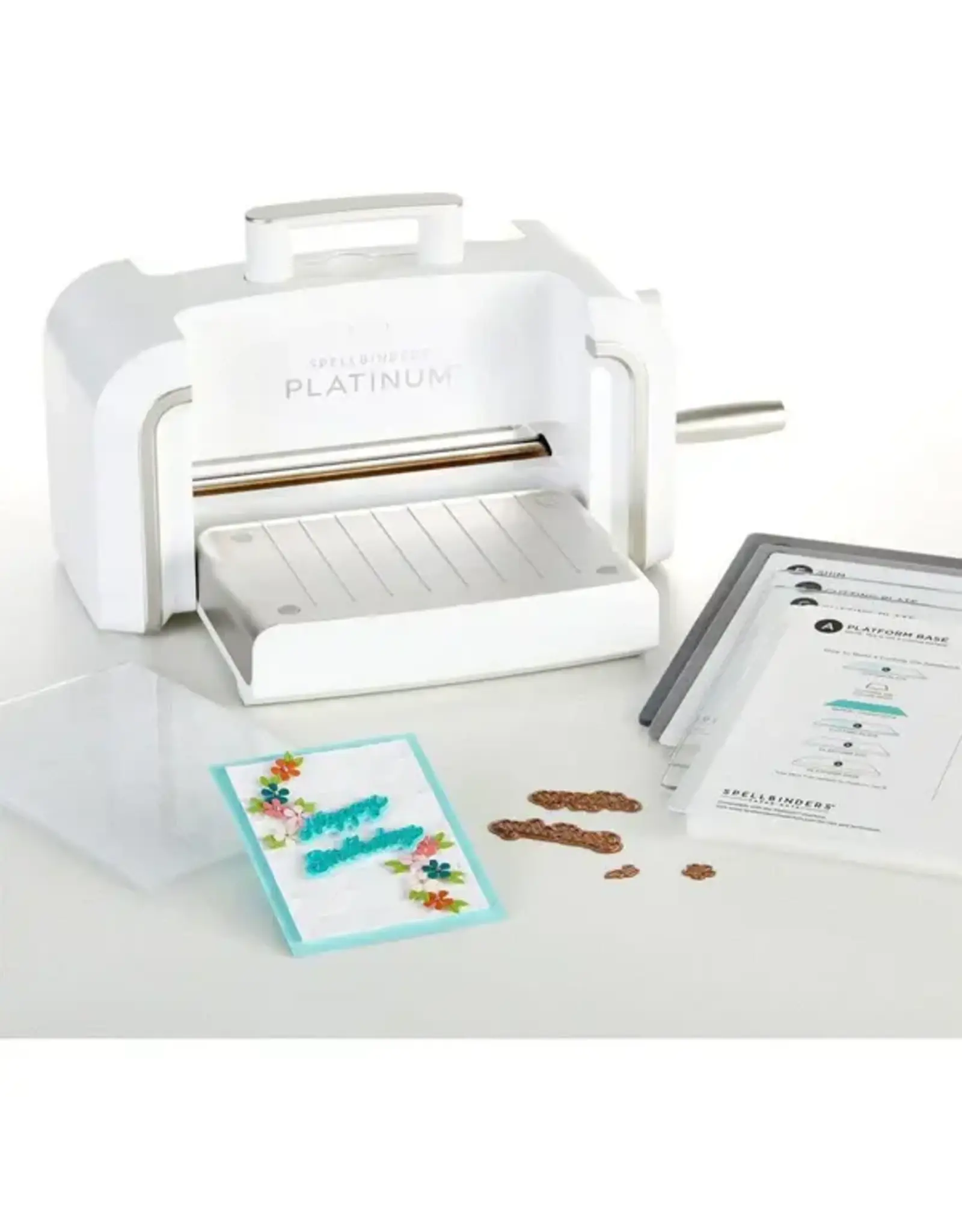 SPELLBINDERS SPELLBINDERS NEW & IMPROVED PLATINUM 8.5" DIE CUTTING & EMBOSSING MACHINE WITH UNIVERSAL PLATE SYSTEM