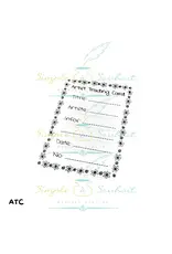 SIMPLE A SOUHAITS SIMPLE À SOUHAIT ATC FUNKY CLEAR STAMP