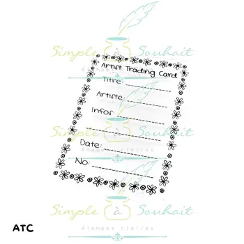 SIMPLE A SOUHAITS SIMPLE À SOUHAIT ATC FUNKY CLEAR STAMP