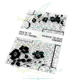 SIMPLE A SOUHAITS SIMPLE À SOUHAIT MOTIFS FLORAUX CLEAR STAMP