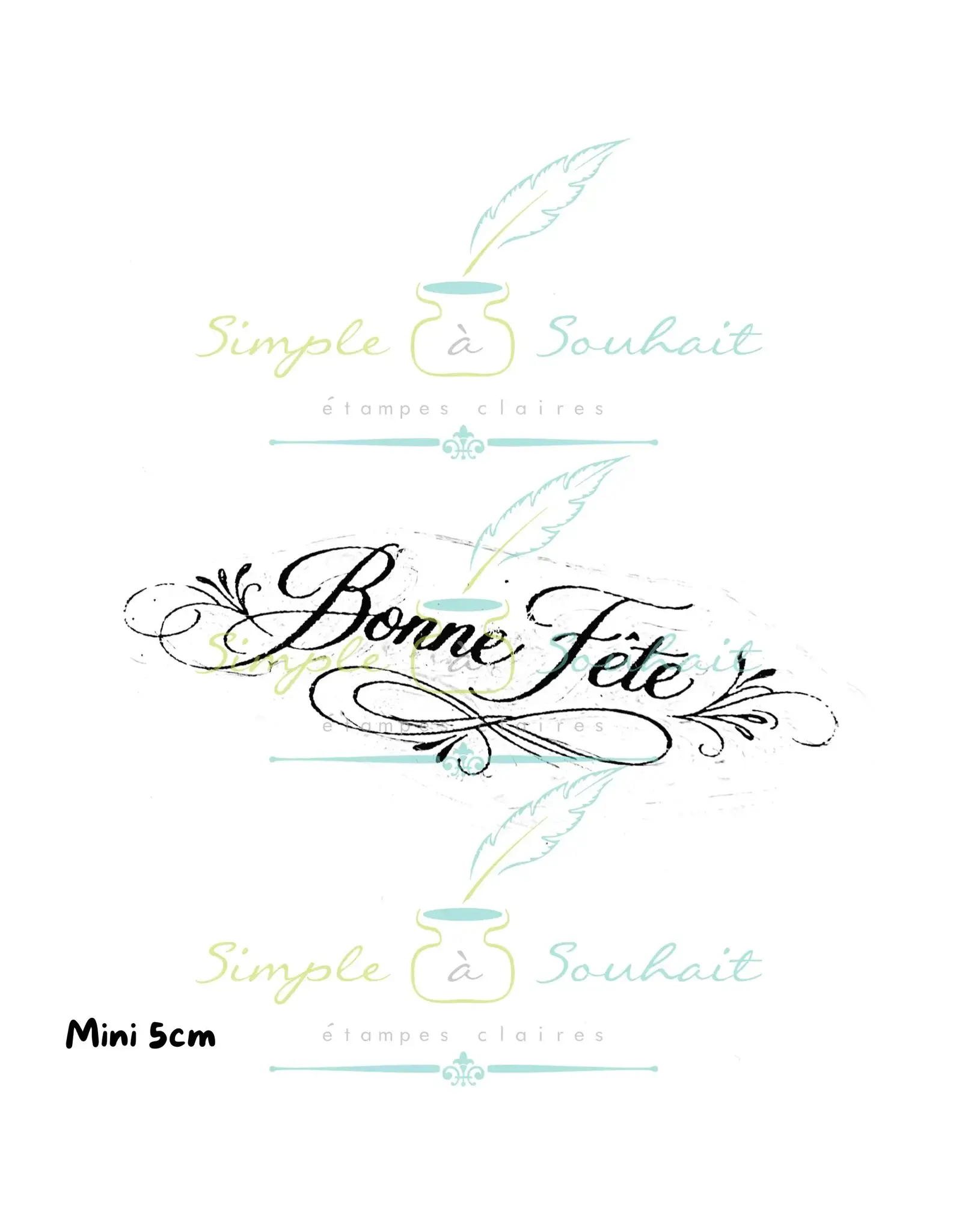 SIMPLE A SOUHAITS SIMPLE À SOUHAIT BONNE FÊTE LES ESSENTIELLES CLEAR STAMP