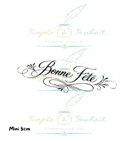 SIMPLE A SOUHAITS SIMPLE À SOUHAIT BONNE FÊTE LES ESSENTIELLES CLEAR STAMP