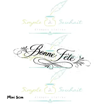 SIMPLE A SOUHAITS SIMPLE À SOUHAIT BONNE FÊTE LES ESSENTIELLES CLEAR STAMP