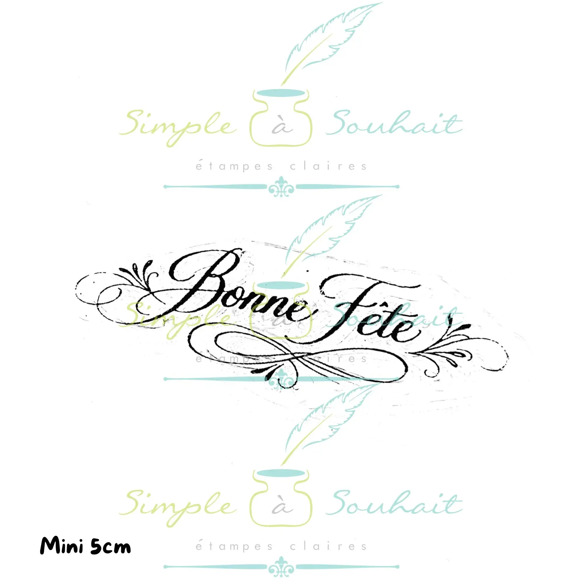 SIMPLE À SOUHAITS SIMPLE À SOUHAIT BONNE FÊTE LES ESSENTIELLES CLEAR STAMP
