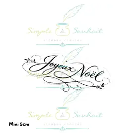SIMPLE A SOUHAITS SIMPLE À SOUHAIT JOYEUX NOËL LES ESSENTIELLES CLEAR STAMP