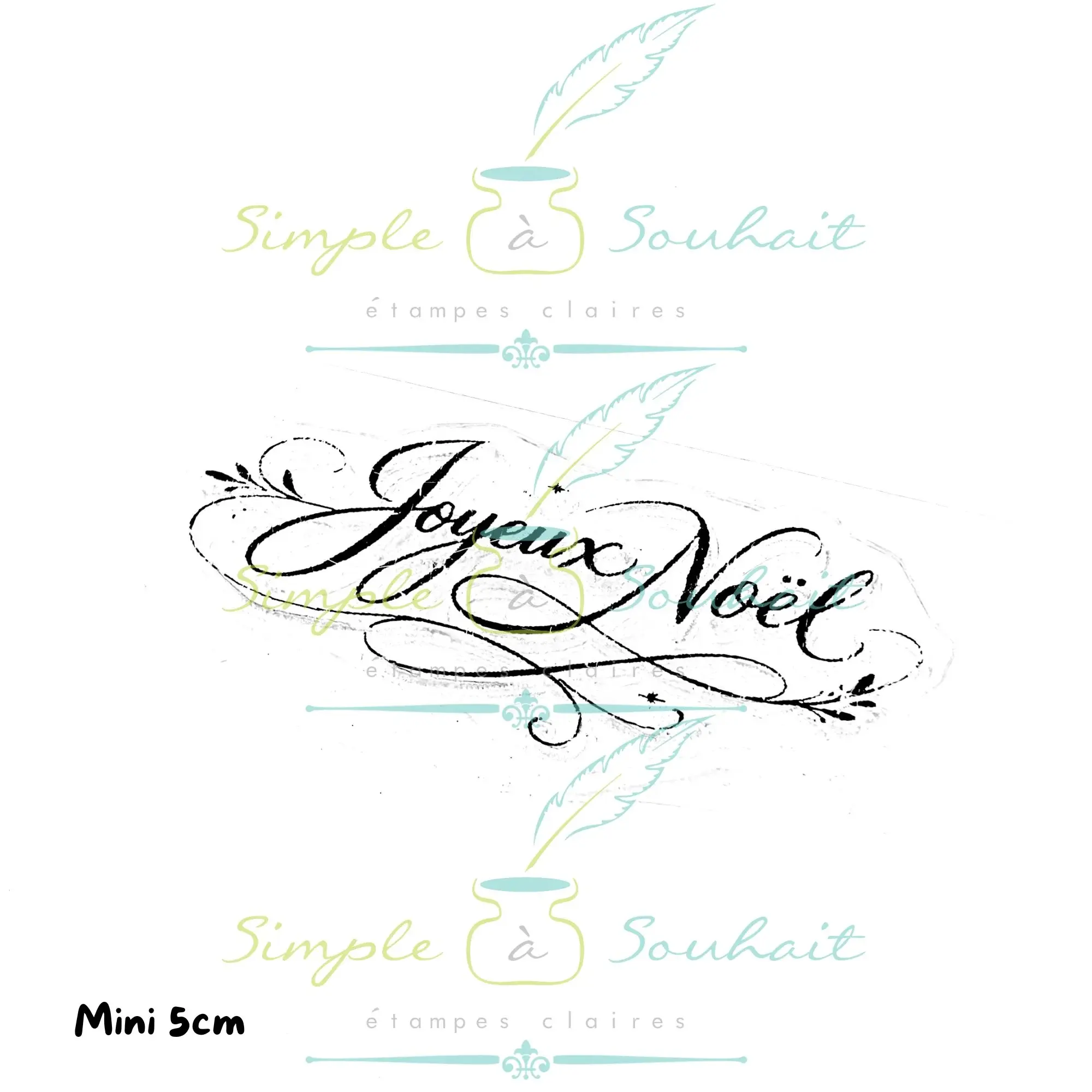 SIMPLE À SOUHAITS SIMPLE À SOUHAIT JOYEUX NOËL LES ESSENTIELLES CLEAR STAMP