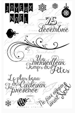 SIMPLE A SOUHAITS SIMPLE A SOUHAITS JOYEUX NOEL #2 CLEAR STAMP SET