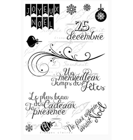 SIMPLE A SOUHAITS SIMPLE A SOUHAITS JOYEUX NOEL #2 CLEAR STAMP SET
