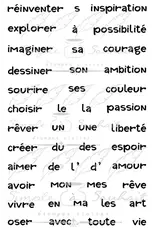 SIMPLE A SOUHAITS SIMPLE À SOUHAIT ART JOURNAL CLEAR STAMP SET