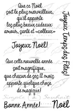 SIMPLE A SOUHAITS SIMPLE À SOUHAIT SOUHAITS NOËL #1 CLEAR STAMP SET