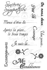 SIMPLE A SOUHAITS SIMPLE À SOUHAIT SYMPATHIES CLEAR STAMP SET