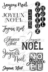 SIMPLE A SOUHAITS SIMPLE À SOUHAIT JOYEUX NOËL DIVERS CLEAR STAMP SET