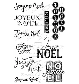 SIMPLE A SOUHAITS SIMPLE À SOUHAIT JOYEUX NOËL DIVERS CLEAR STAMP SET