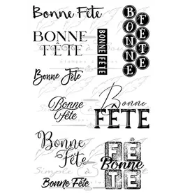SIMPLE A SOUHAITS SIMPLE À SOUHAIT BONNE FÊTE DIVERS CLEAR STAMP SET