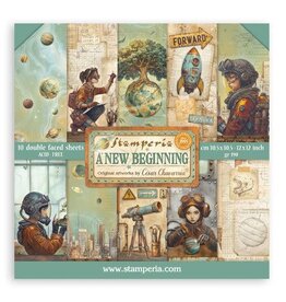 STAMPERIA STAMPERIA A NEW BEGINNING 12x12 PAPER PACK 10 SHEETS
